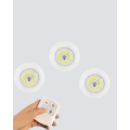 Set of 3 Adjustable Spot LED Lights with Remote Control