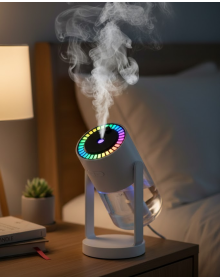 Ultrasonic Air Humidifier Colorful Light and Manual Spray Adjustment