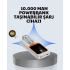 Compact 10000 mAh Powerbank – With Digital Display, Type-C and Lightning Compatible