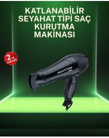 Compact Foldable Hair Dryer Home and Travel Compatible