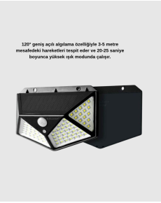 100 LED Solar Garden Light – IP65 Waterproof Outdoor Lighting with PIR Sensor 100 LED Solar Garden Light – IP65 Waterproof Outdoor Lighting with PIR Sensor