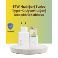 67W Fast Charging Adapter and Type-C Cable Set with Data Transfer Features