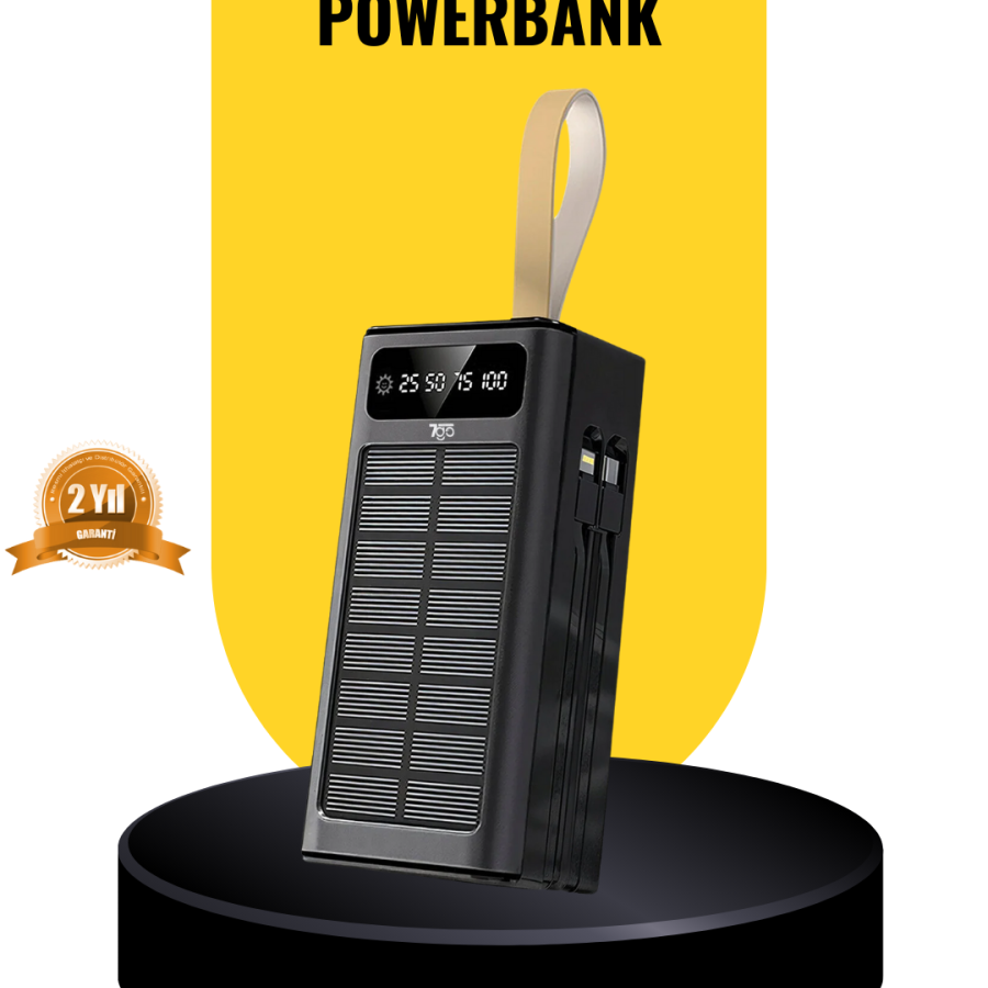 Portable Solar Panel Powerbank with Multiple Device Charging Support