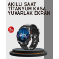 Smart Watch New Model Voice Assistant Seeing Notifications Listening to Music with Bluetooth Connection