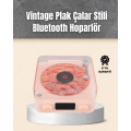 Retro Bluetooth Speaker – with Soft Night Light and Clock Display