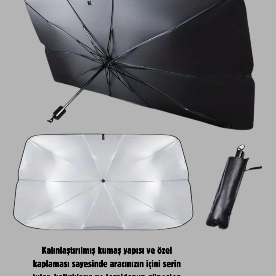 Windshield Sunshade – Maximum UV Protection with Thick Fabric and Glass Fiber Skeleton Windshield Sunshade – Maximum UV Protection with Thick Fabric and Glass Fiber Skeleton
