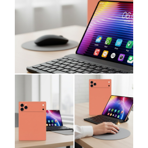 Tablet Computer Keyboard Case with Stylus and Glass Gift