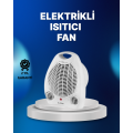 Mini Electric Heater – 2000W Power, Fan Heating, 3 Heat Modes