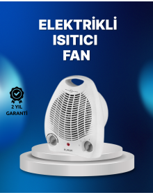 Mini Electric Heater – 2000W Power, Fan Heating, 3 Heat Modes