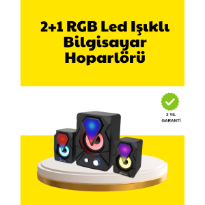 2.1 USB Connected Gaming Speaker with Colorful LED Lights