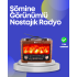 Portable Camping Speaker – Solar Charged, Fireplace Effect, 7W Powerful Sound