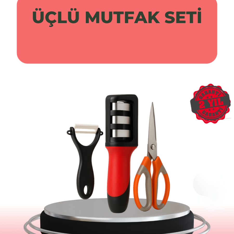 3-Piece Multifunctional Kitchen Scissors Set – Stainless Steel, Ergonomic Design 3-Piece Multifunctional Kitchen Scissors Set – Stainless Steel, Ergonomic Design