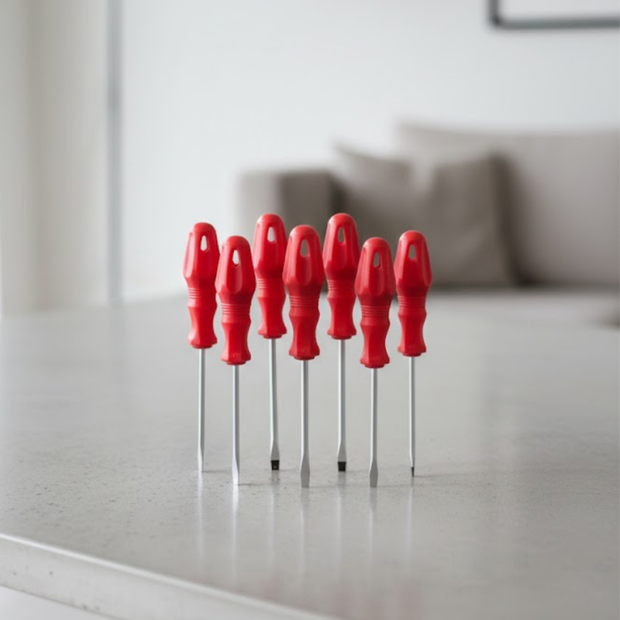 Set of 7 Screwdrivers Suitable for Professional and Daily Use