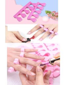 5Pcs Pedicure Hand Toe Finger Separator Nail Painting Soft Foam Foot Stretcher