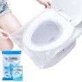 50 Pieces Biodegradable Toilet Seat Bag Travel Type Portable Toilet Seat Cover