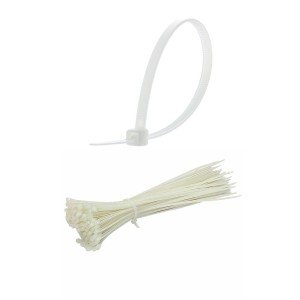 50Pcs Plastic Velcro Clamp Cable Tie Cable Organizer - 4.8 X 380MM