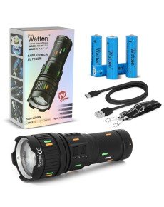5000 LUMENS CREE TG FLASHLIGHT WITH LED CHARGING INDICATOR WATTON WT-731