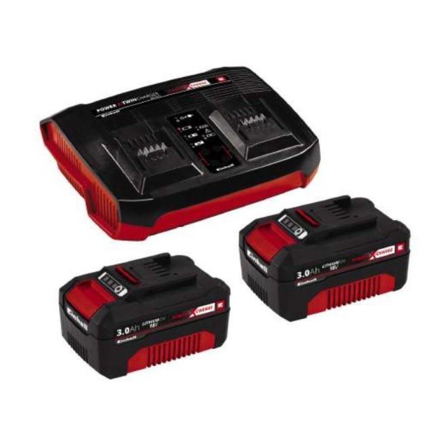 Einhell Twincharger 2X3.0 Ah Battery and Charger