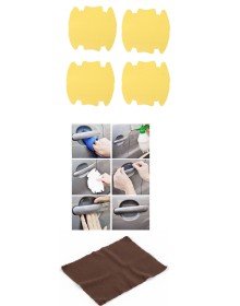 Set of 5 Car Door Handle Protector Anti-Scratch Transparent Sticker Film Protection Set