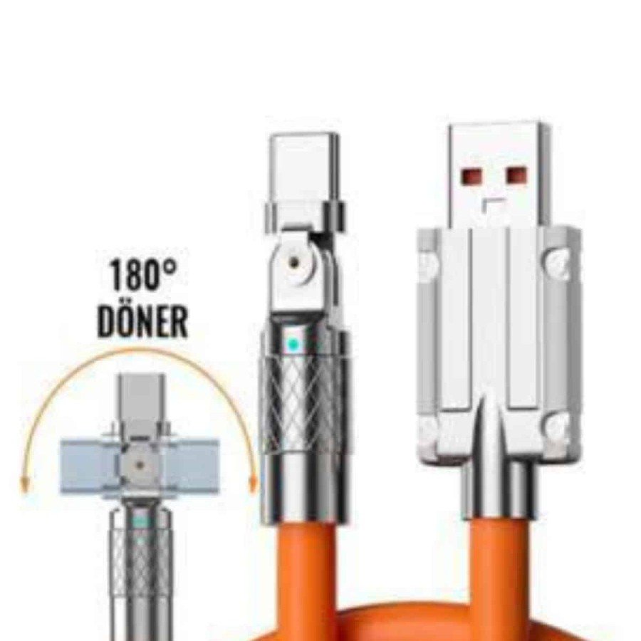 3 in 1 Super Fast Charging Cable Android and IOS Compatible Silicone Charging Cable
