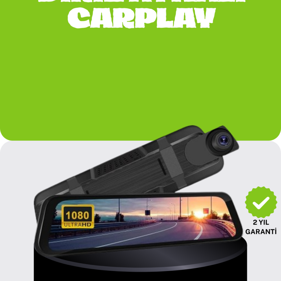 Ultra Wide Angle Vehicle Camera with Touch Mirror Recording