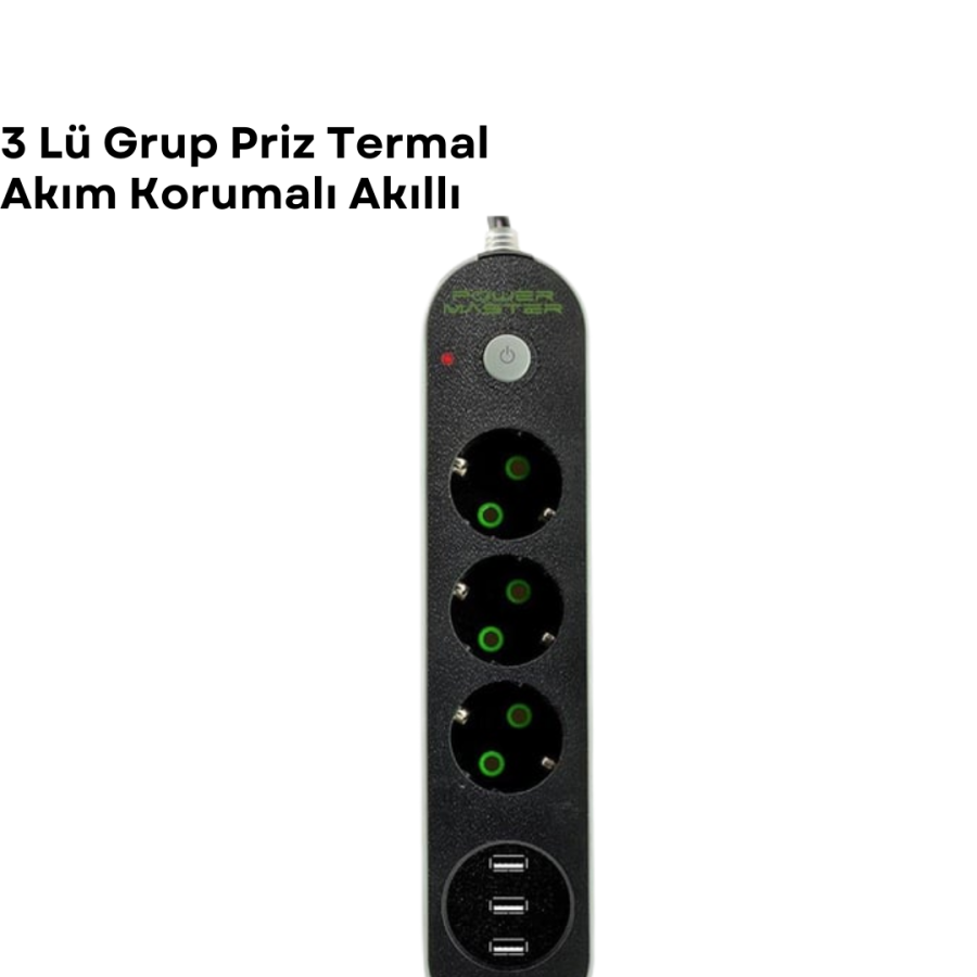Triple Socket CXE103 with 3 USB Ports
