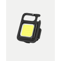 Rechargeable COB LED Keychain Flashlight – 4 Modes, Magnetic and Foldable Stand