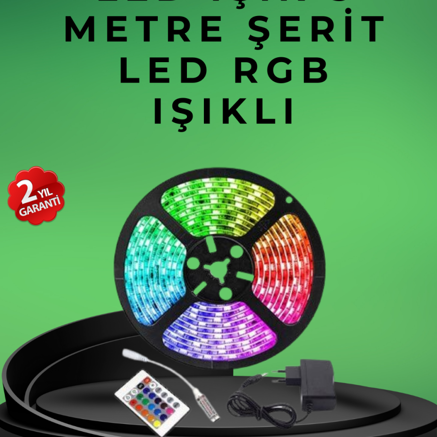 5 Meter Remote Controlled LED Strip with Practical Installation