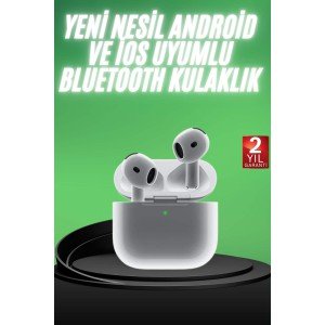 New Generation Bluetooth Headset White Wireless with Call Answering