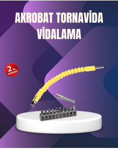 12 Piece Screwdriver Bit Set Acrobat Design Durable Metal
