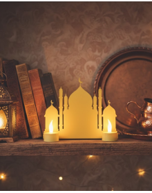 MOSQUE WITH TWO CANDLES