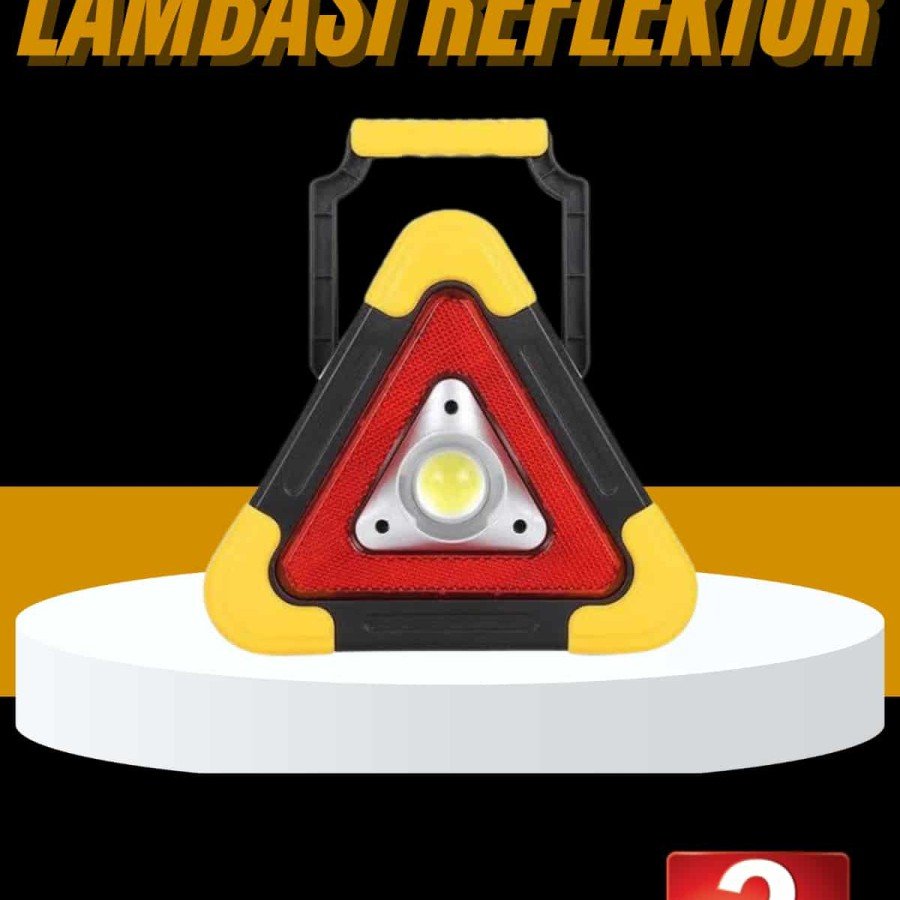 Reflector Illuminated Warning Lamp Rechargeable Multi-Function Illuminated Triangle Reflector Reflector Illuminated Warning Lamp Rechargeable Multi-Function Illuminated Triangle Reflector