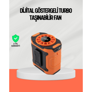 USB Rechargeable Powerful Speed ​​Adjustable Hand and Waist Fan
