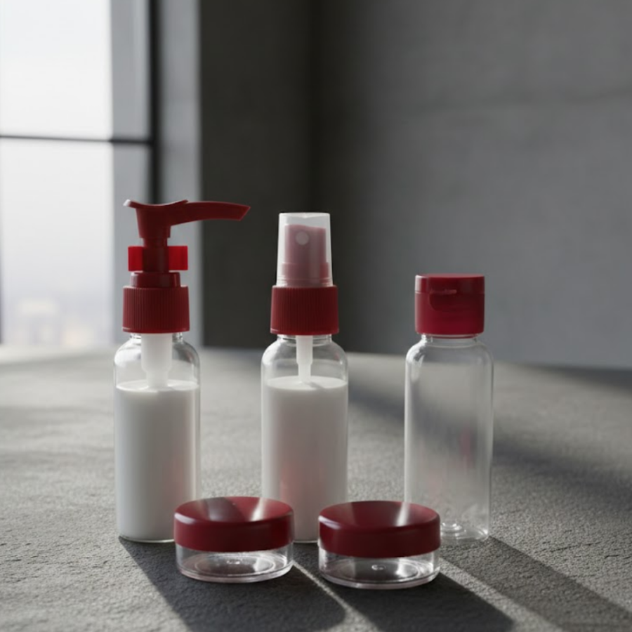 5 Piece Travel Refill Bottle Set 30 ml Lightweight Design 5 Piece Travel Refill Bottle Set 30 ml Lightweight Design