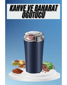 Coffee and Spice Grinder Easy to Clean Stainless Steel Portable