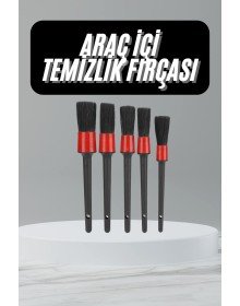 5 Pieces Auto Detail Cleaner Vehicle Interior Cleaning Brush Set Seat Upholstery Door Dusting Brush