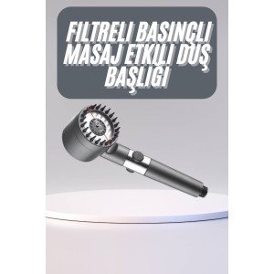 High Performance Massage Effect Water Saving Shower Head Chrome Plated Long Lasting