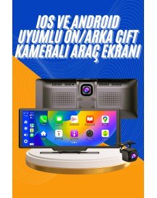 Android and iOS Compatible Front and Rear Dual Camera Vehicle Screen Touch CarPlay