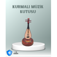 Decorative Music Box with Instrument Figure Playing Melody