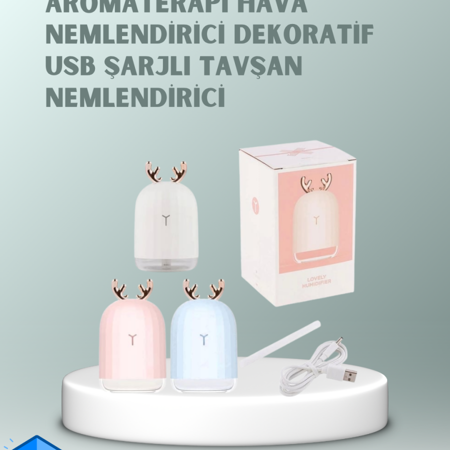 200 ml Rabbit Ear Ultrasonic Air Humidifier and Night Light