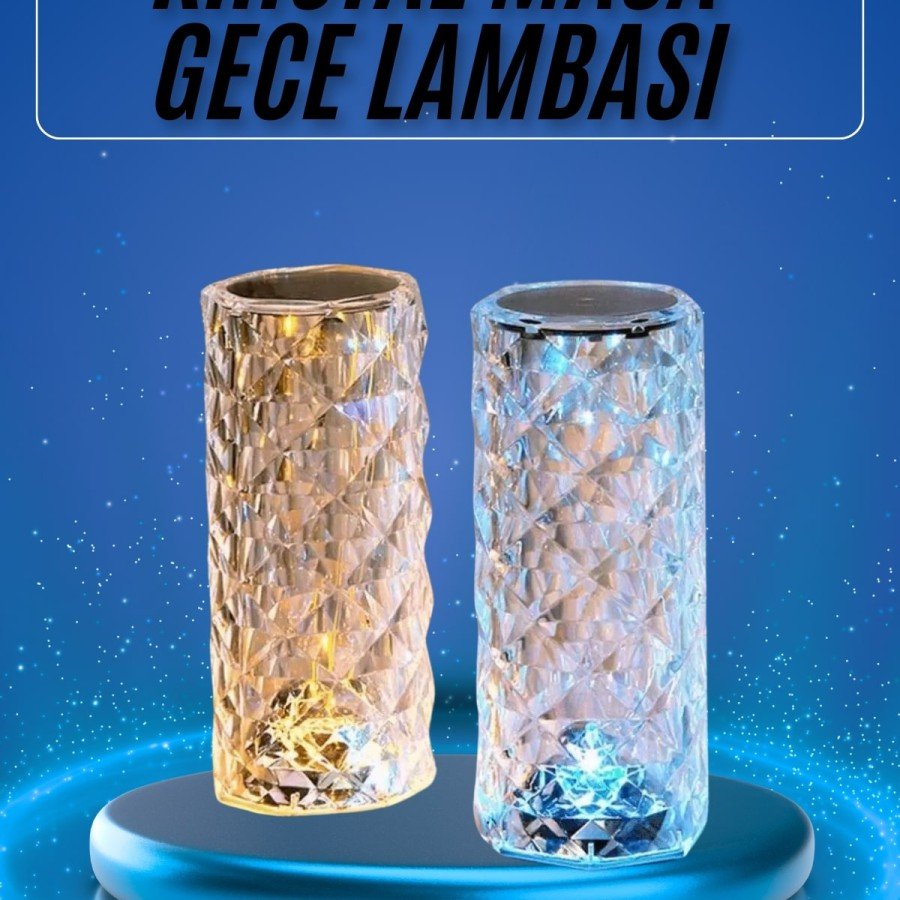 New Generation Modern Crystal Table and Night Light Touch Color Changing