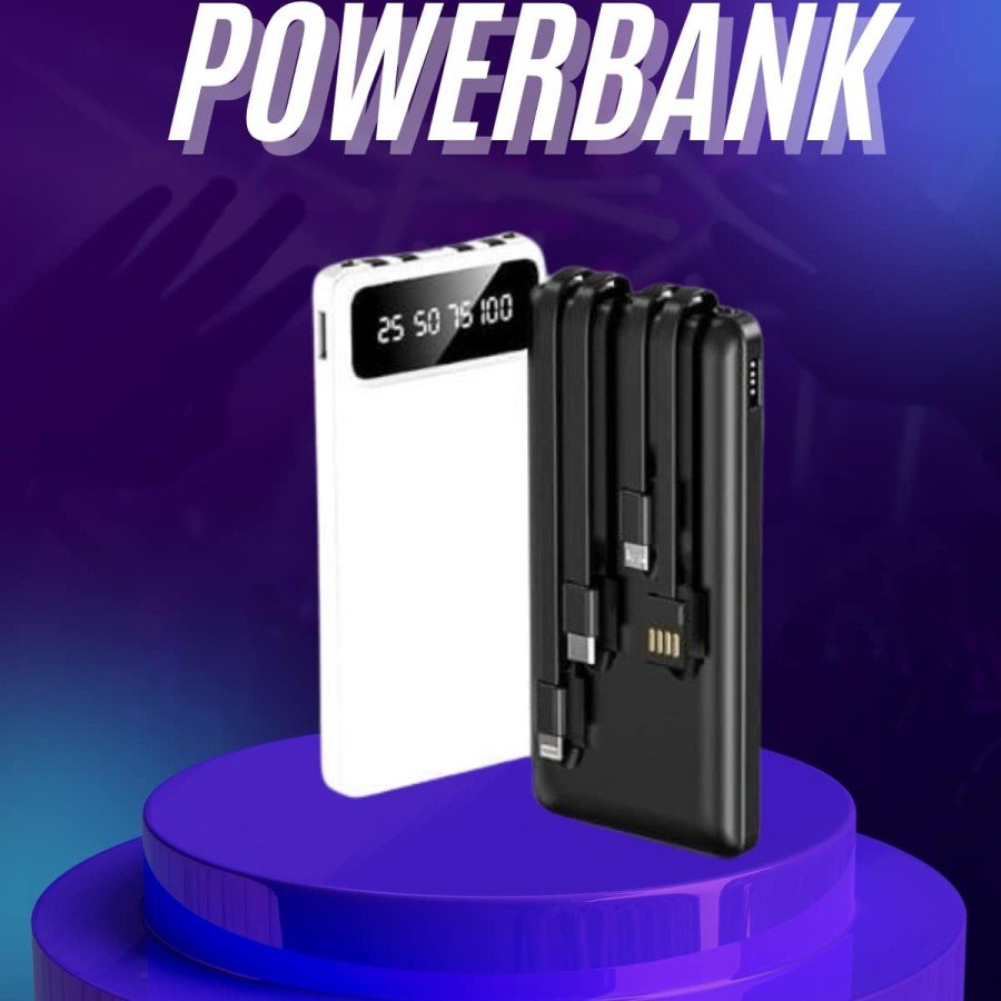 Powerbank 20,000 MAH with Fast Charging Feature and Portable USB Port