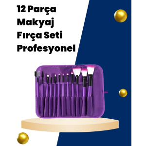 12 Piece Compact and Lightweight Makeup Brush Set for Professional Makeup Applications
