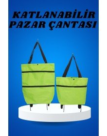 Market Trolley and Shopping Bag Two-Way Easy to Move with Wheels