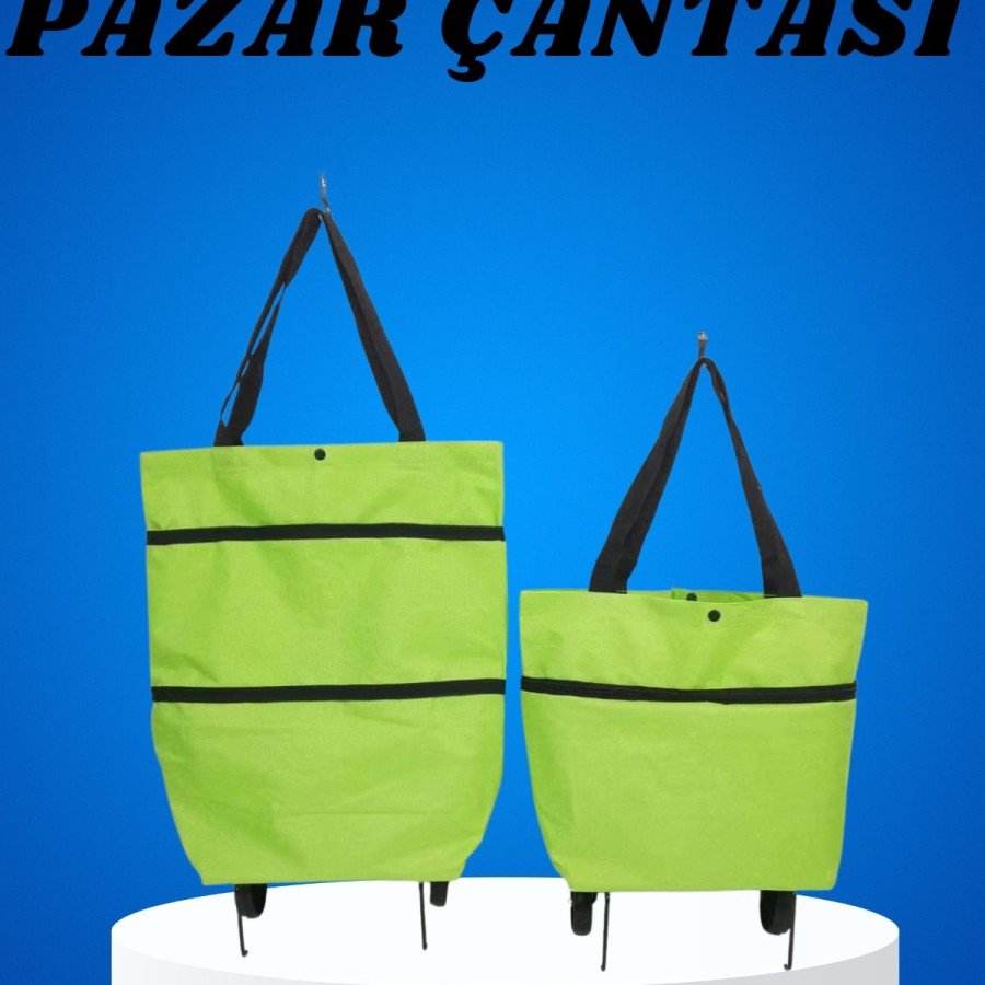 Market Trolley and Shopping Bag Two-Way Easy to Move with Wheels