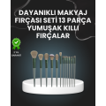 13-Piece Fiber Bristle Soft Makeup Brush Set Portable and Ergonomic Design