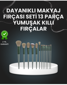 13-Piece Fiber Bristle Soft Makeup Brush Set Portable and Ergonomic Design