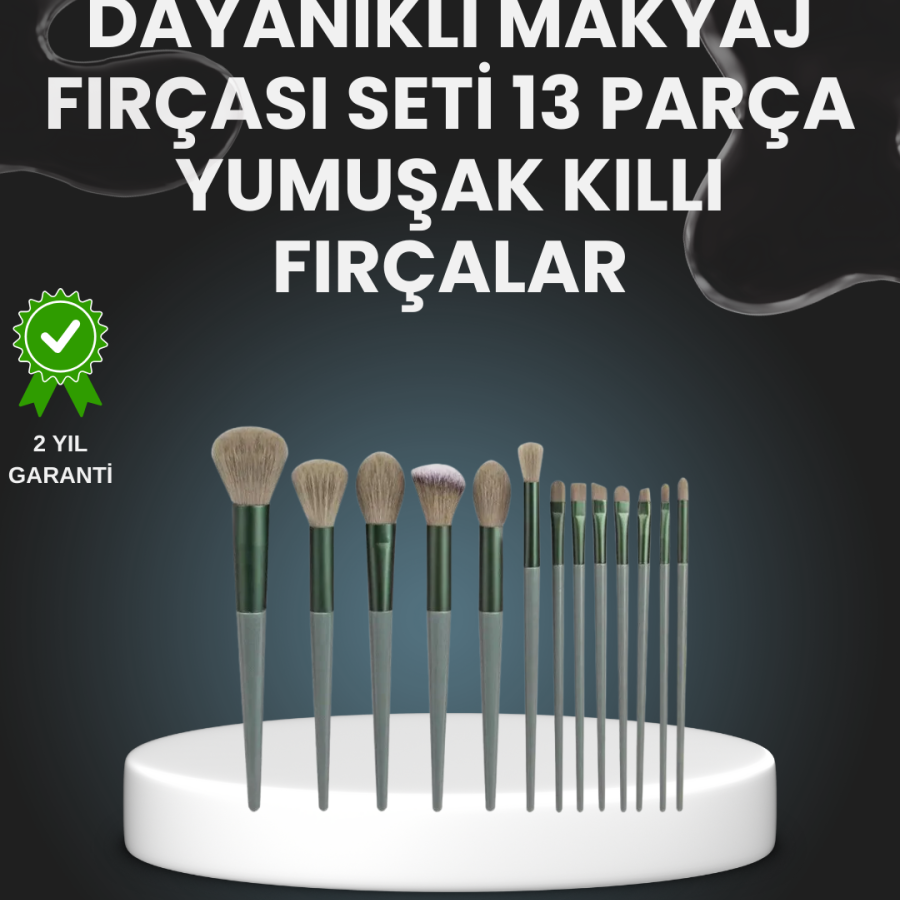 13-Piece Fiber Bristle Soft Makeup Brush Set Portable and Ergonomic Design