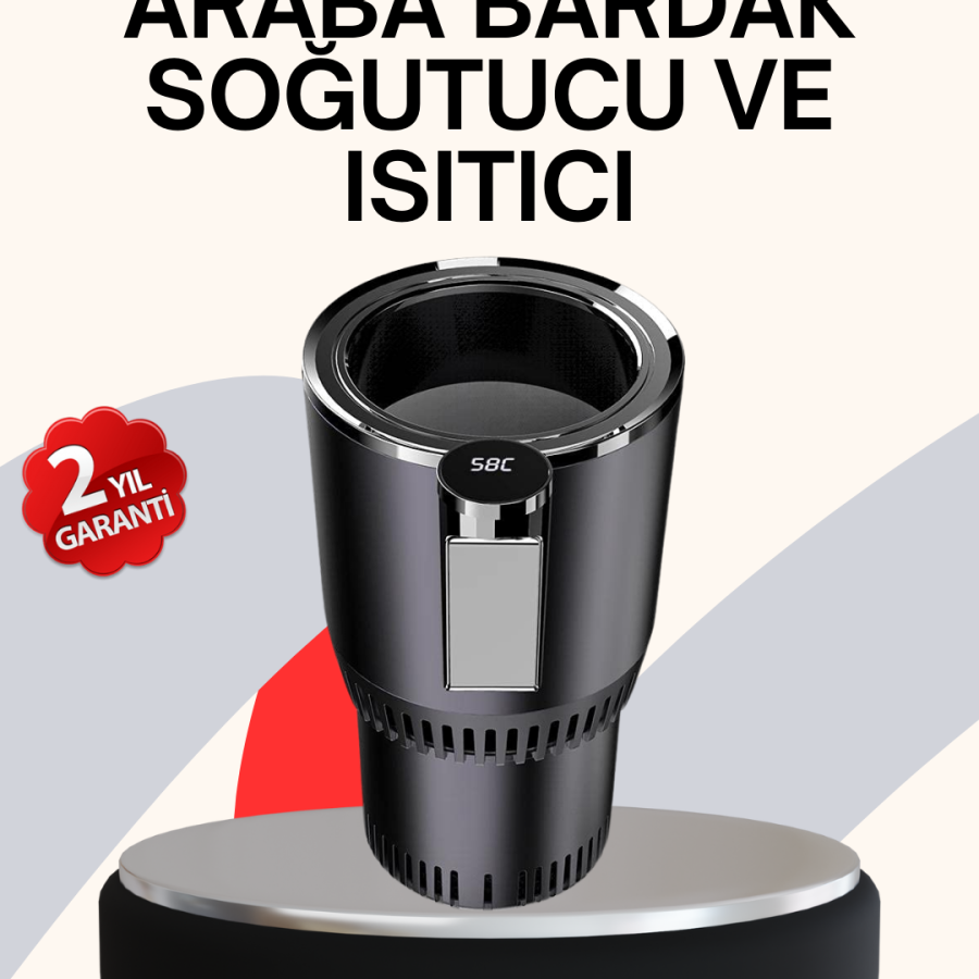 Car Cup Holder Smart Model with Heating and Cooling Adjustable Cigarette Lighter Port Car Cup Holder Smart Model with Heating and Cooling Adjustable Cigarette Lighter Port