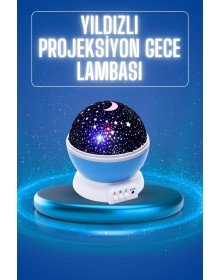 Starry Night Light Purple Projection Appearance Table Lamp Color Changable